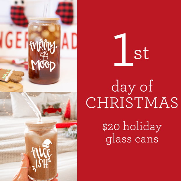 Holiday Glass Beverage Can - 12 Days of RHC Christmas