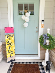 Back to School Personalized Porch Leaner