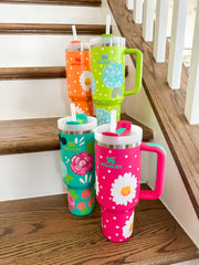 Frosted White Signature Stanley Cup (Choose Your Design) - PREORDER