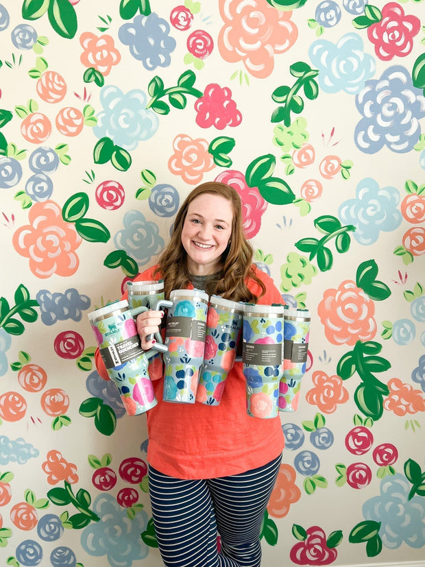 Frosted White Signature Stanley Cup (Choose Your Design) - PREORDER