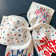 All American Girl Personalized Hair Bow
