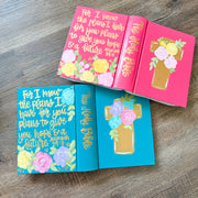 Hand Painted Floral Bible