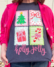 Holly Jolly Stamps Tee - BTBF Exclusive