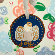 Joy Angel Hand Painted Ornament