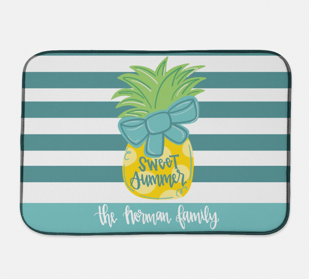 Sweet Summer Personalized Drying Mat