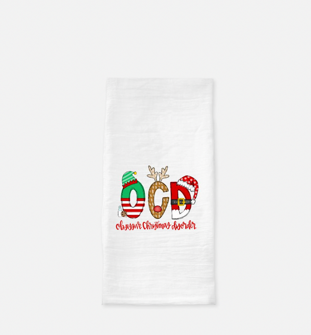 Obsessive Christmas Disorder Tea Towel