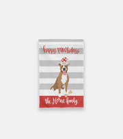Santa Paws Stop Here Personalized Pet Garden Flag