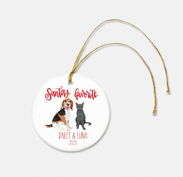Happy Pawlidays Personalized Pet Ornament