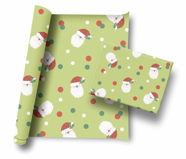 Happy Santa Gift Wrap Sheets