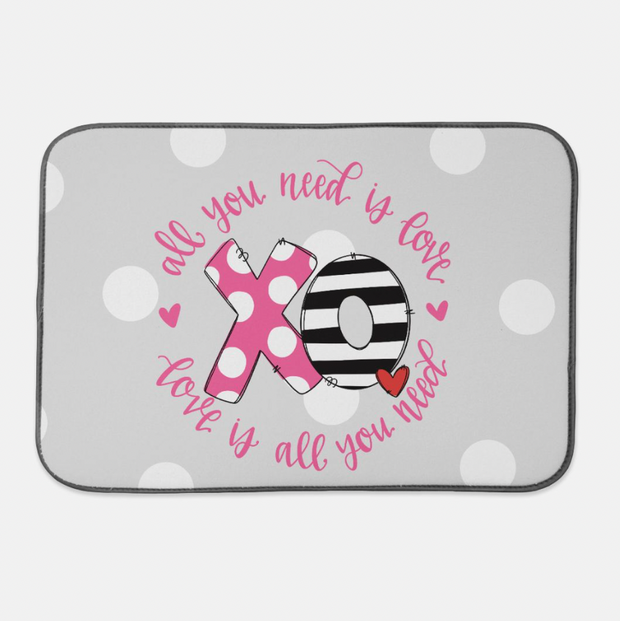 All You Need is Love Dish Mat