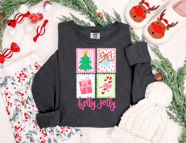 Holly Jolly Stamps Tee - BTBF Exclusive