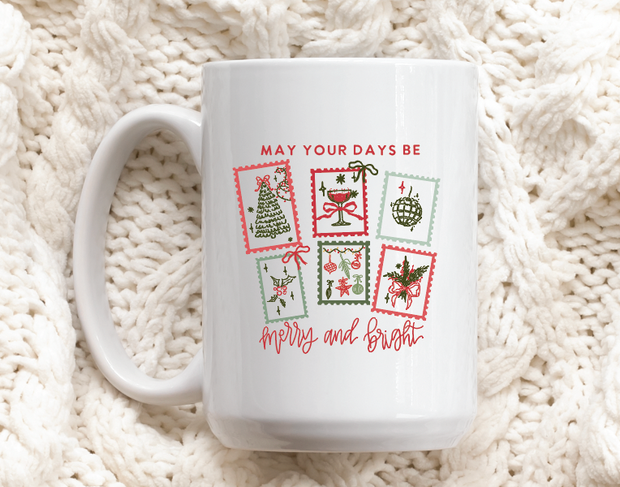 Vintage Stamps Mug