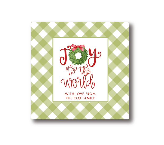 Joy to the World Gift Label