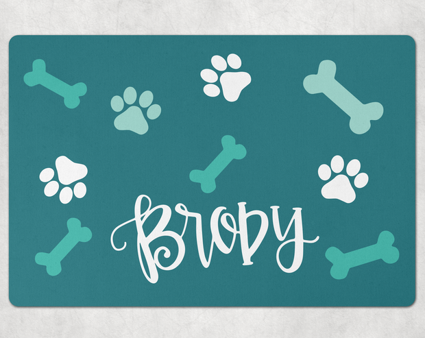 Personalized Pawprint Pet Placemat