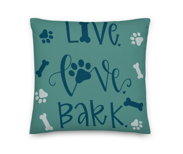 Live Love Bark Pillow