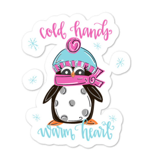Cold Hands Warm Heart Sticker