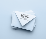 Mr. and Mrs. Custom Return Address Stamp