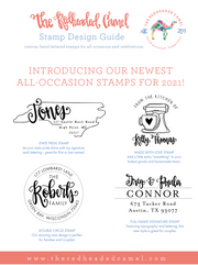 NEW Typographic Custom Return Address Stamp