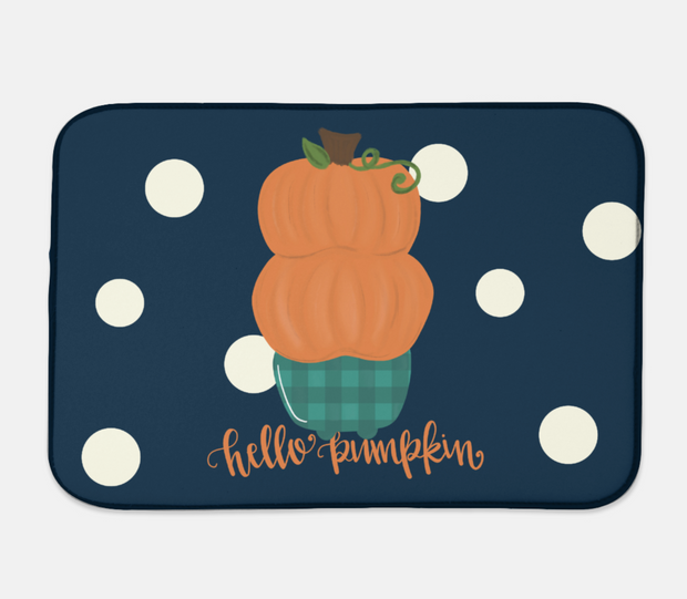Hello Pumpkin Fall Drying Mat