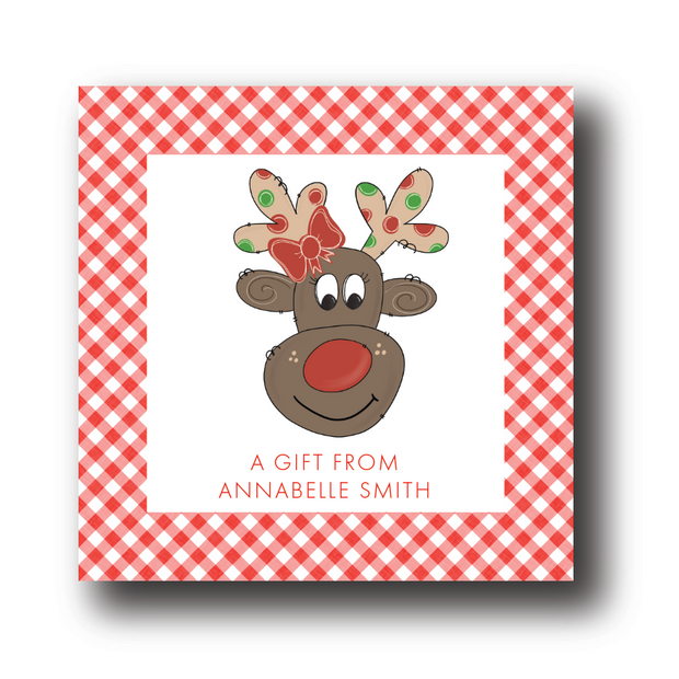 Rudolpha Personalized Gift Label