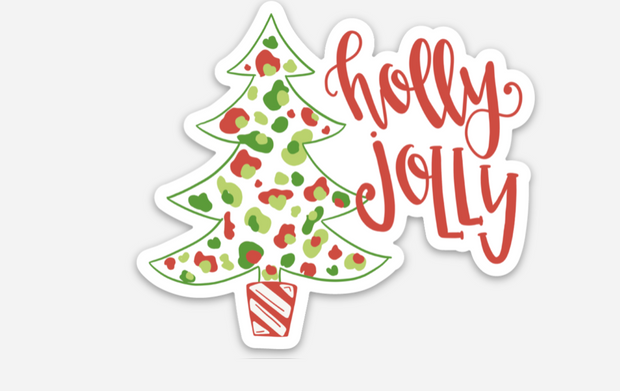 Holly Jollly Christmas Sticker