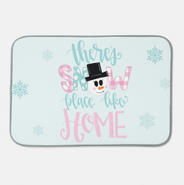 Snow Place like Home Dish Mat
