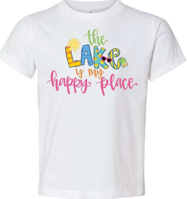 Lake is My Happy Place YOUTH Tee