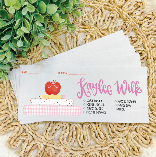 Personalized Student Envelopes