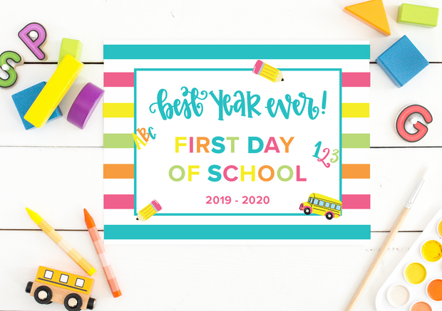 First Day of School Printable Freebie