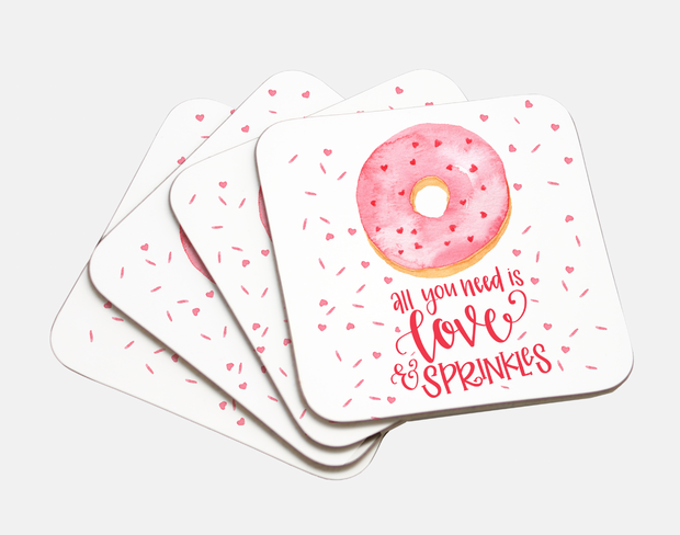 Love and Sprinkles Coasters