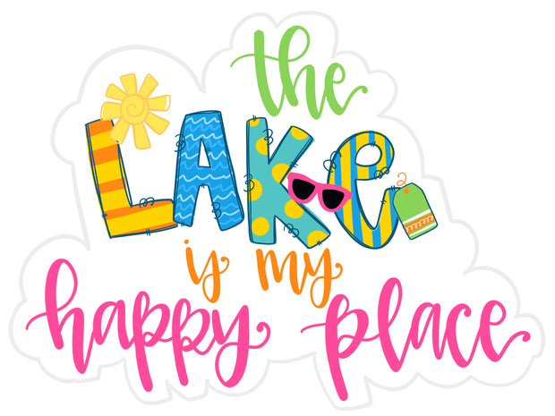 Lake is My Happy Place sticker