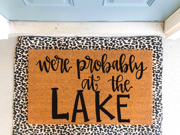 Probably at The Lake Coir Door Mat