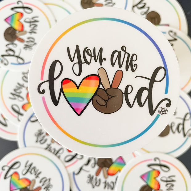 You are Loved Round Sticker
